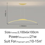 LED Ceiling Pendant Lamp: Minimalist Chandelier, Height Adjustable, Home Decor Solution