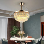 Smart LED Ceiling Fan with Remote Control - Reversible BLDC Fandelier