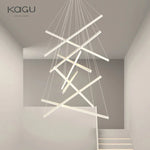 LED Chandelier: Modern Luster Lighting for Stair Hall Bedroom Room Duplex Building