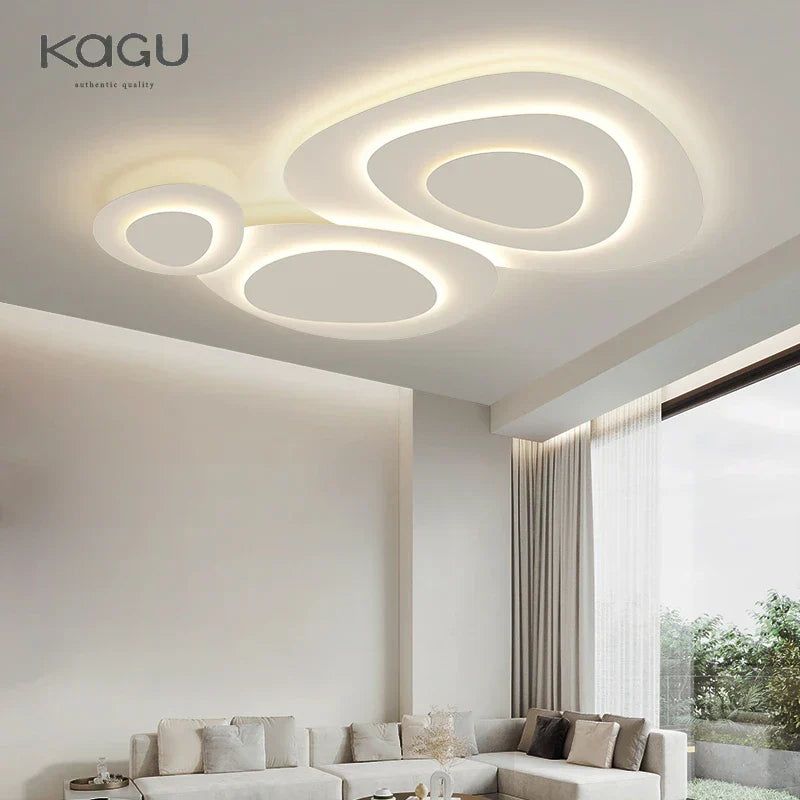 White LED Ceiling Lamp for Modern Living Room Bedroom Kitchen Décor