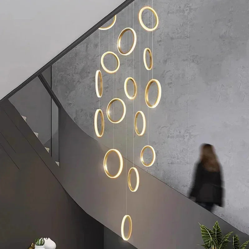 LED Pendant Lights: Modern Minimalist Hanging Chandelier for Living & Dining Room