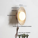 Yellow Travertine LED Wall Lights for Nordic Modern Home Decor