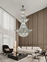 Crystal LED Chandelier Light Fixture for Luxe Living Room Décor