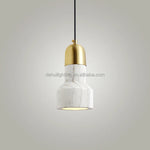 Nordic Marble Pendant Lights for Modern Minimalist Bedroom and Restaurant