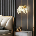 Nordic Crystal LED Wall Light: Modern Gold Living Room Decor & Bedroom Bedside Lamp