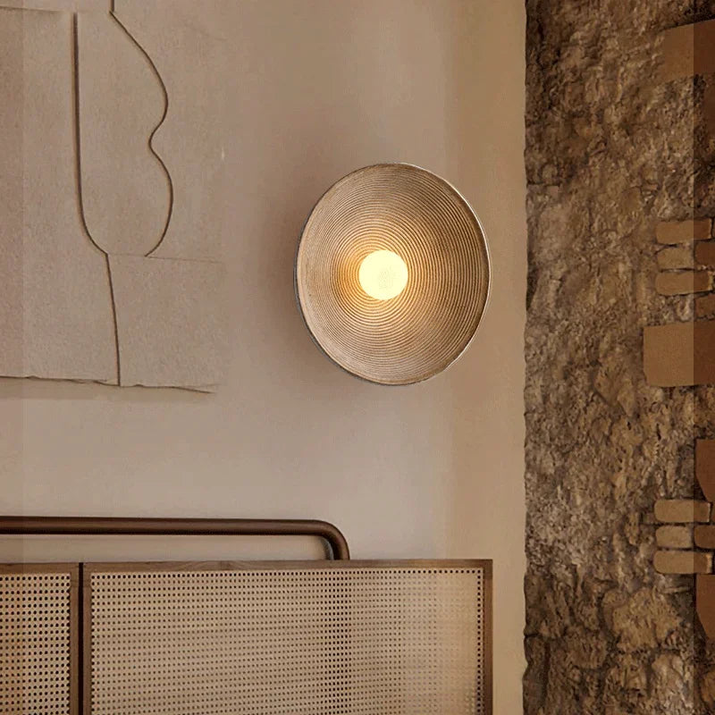Japanese Style Bedside Sconces Wall Lamp for Retro Indoor Decor