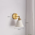 Elk Ceramic LED Wall Sconce, Nordic Copper Pull Chain Mirror Light