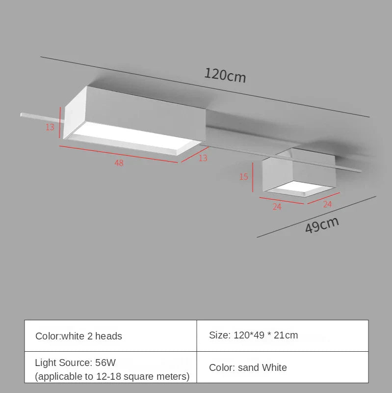 Black Nordic LED Ceiling Lights Chandeliers for Modern Living Room Decoration