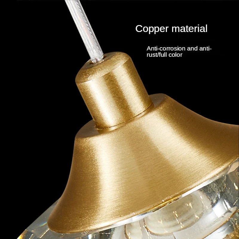 Modern Crystal LED Pendant Chandelier for Bedroom Living Room Dining Table
