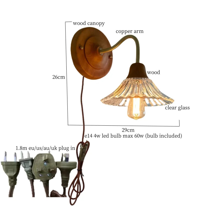 Afralia™ White Ceramic LED Wall Lamp | Japanese Vintage Copper Design