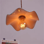White Ceramic LED Pendant Light - Modern Nordic Design for Home Decor