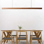 Walnut Wood Pendant Light LED Modern Minimalist Restaurant Bar Counter Droplight