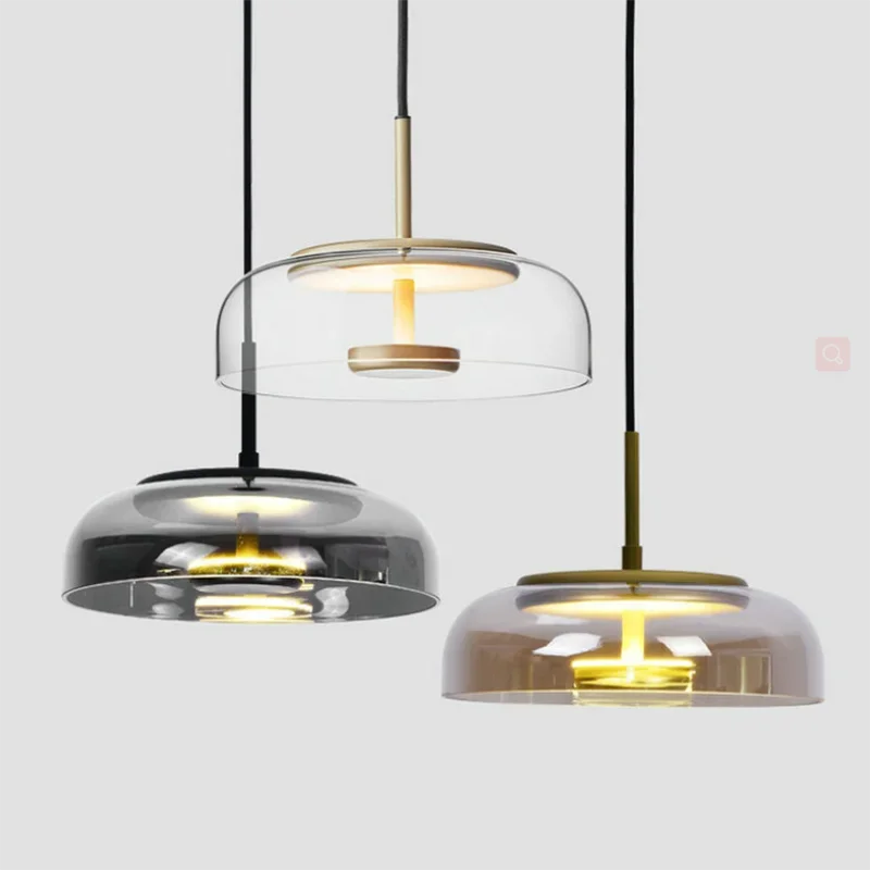 Nordic Glass Pendant Chandelier for Bedroom, Bar, and Restaurant
