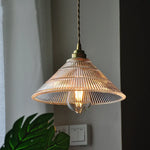 Nordic LED Glass Pendant Light Fixture with Adjustable Wire for Study & Dining Room