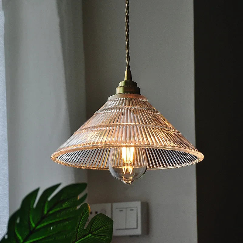 Afralia™ Nordic Glass Pendant Light Fixture Adjustable Hanging Lamp