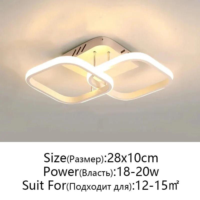 LED Ceiling Lamp for Modern Spaces - Minimalist Indoor Lighting