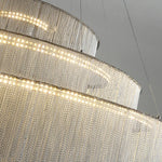 Revolving Tassel Chandelier for Duplex Living Room and Hotel Lobby