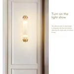 Crystal Wall Lights: Modern Minimalist LED Wall Sconce for Home, Living Room, Bedroom