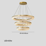 Luxury LED Ring Light Chandelier for Dining Room Décor