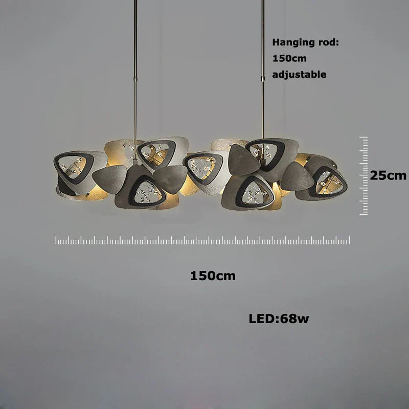 LED Crystal Chandelier - Modern Designer Indoor Lighting for Living and Dining Room