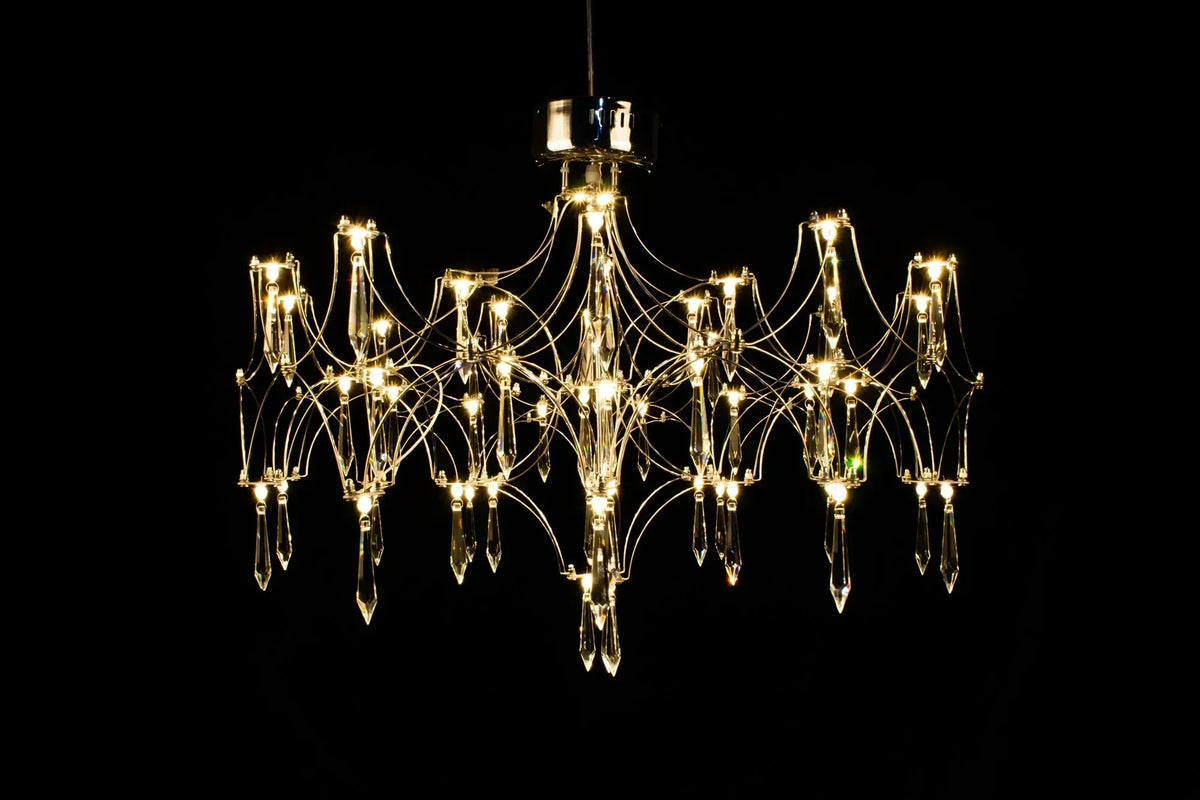 Starry Crystal Chandelier Ceiling Light Luxury Modern Living Room Bedroom Restaurant
