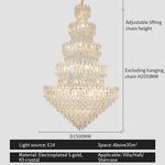 Crystal Chandelier Light: Elegant Postmodern Dining Room & Bedroom Lighting