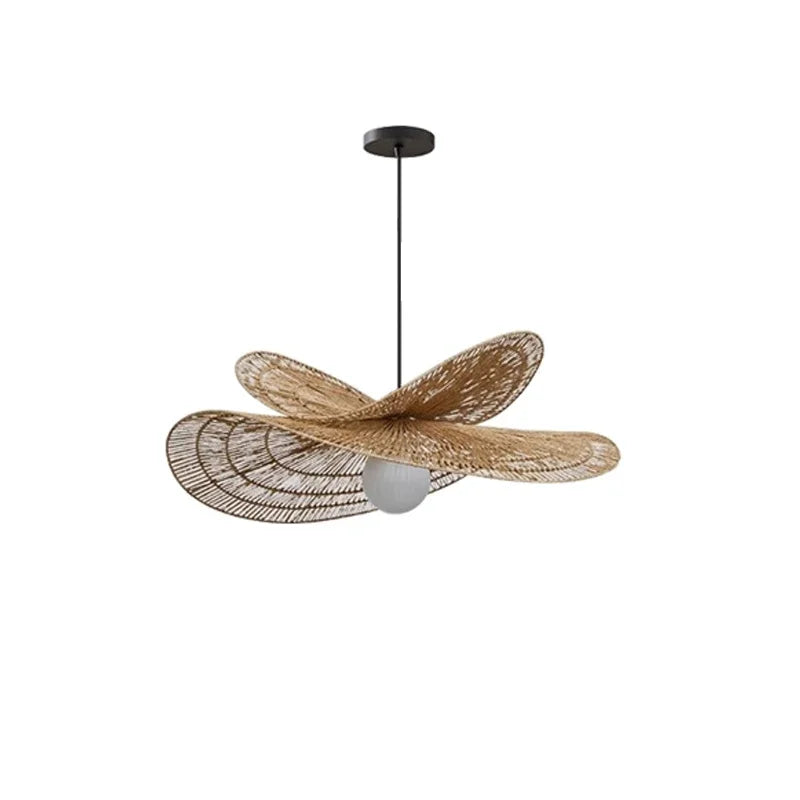 Rattan Weaving LED Chandelier Pendant Lights for Home Decor