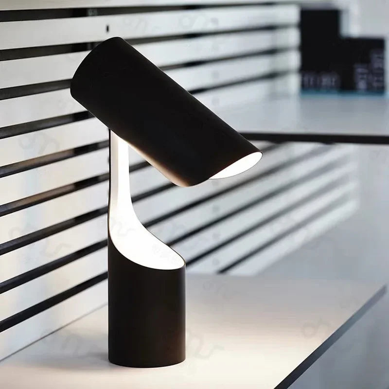 Black Foldable Desk Lamp | Nordic Minimalist Design for Bedroom, Study & Sofa