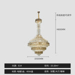 Crystal Chandelier for High-End Designer Duplex Living Room