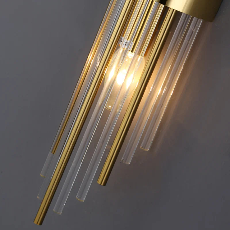 Crystal Copper Wall Lights: Postmodern Luxe Bedroom & Living Room Lighting