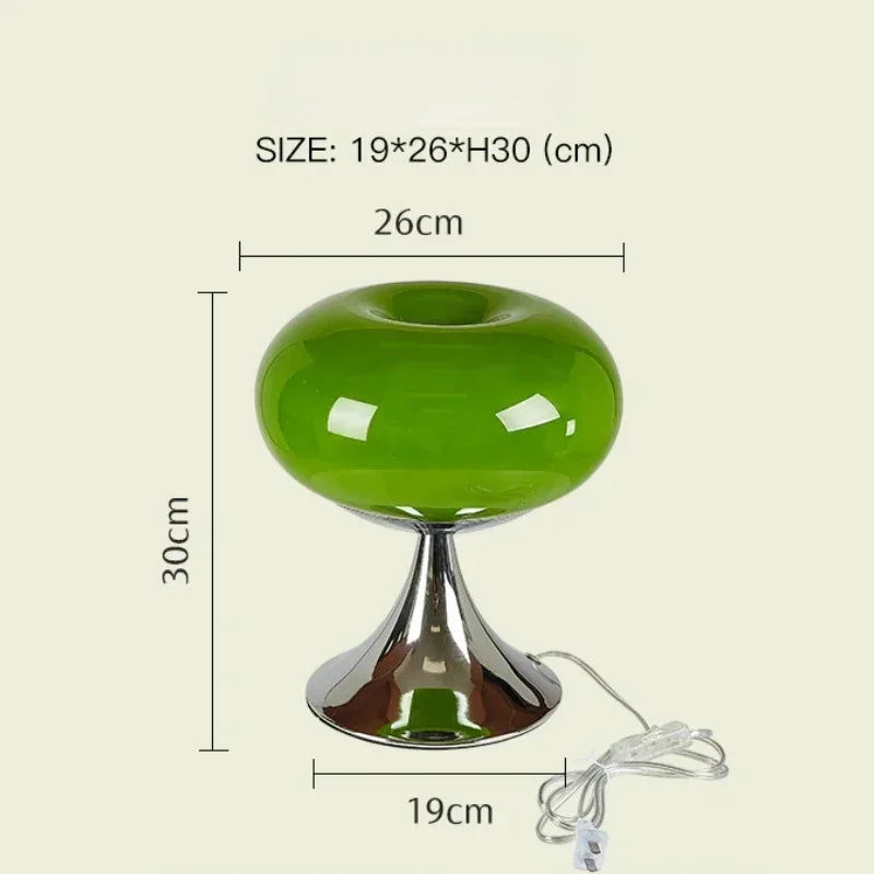 Glass Desk Lamp Home Office Modern Table Light