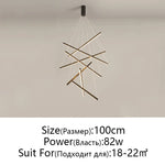 LED Chandelier: Modern Luster Lighting for Stair Hall Bedroom Room Duplex Building