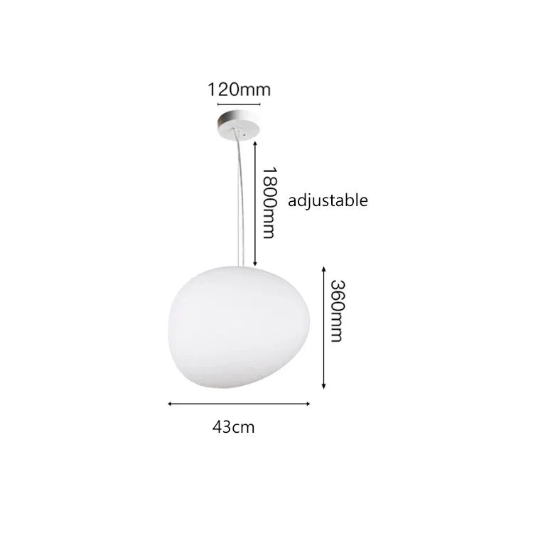 Nordic Glass Lampshade LED Ceiling Chandelier for Home Decoration