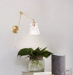 Glass LED Wall Lamp for Living Room Bedroom Mirror Bathroom - Nordic Minimalism