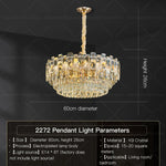 Crystal Light Chandelier: Luxury European Livingroom Lamp 2024 Collection