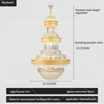 Crystal Chandelier: Villa High Living Room Luxury Lighting
