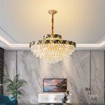 Modern Crystal Chandelier for Living Room Dining Bedroom LED Lighting