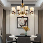 All Copper Jade Chandelier, Modern Chinese Style for Living Room, Bedroom, Dining Room.