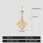 Crystal Chandelier for High-End Designer Duplex Living Room