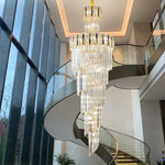 Rotating Crystal Stairwell Chandelier
