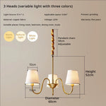 Copper American Chandelier: Modern Luxury for Living Room, Bedroom, and Restaurant