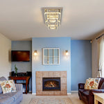 Crystal Ceiling Chandelier: Luxury LED Pendant Lighting for Modern Living Room Decor
