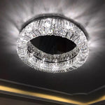 Crystal LED Ceiling Lamp for Chic Living, Bedroom, and Dining Room