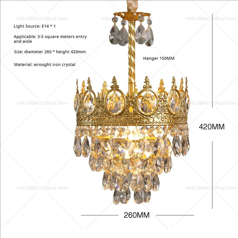 Crystal Chandelier: Modern Luxury Lighting for Dining, Bedroom, and Living Room