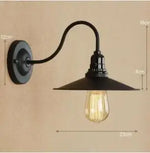 Vintage Industrial Wall Lamp Sconce LED - White Antique Loft Stair Bedroom