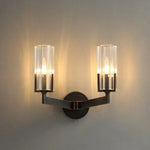 Modern Brass Wall Sconces Glass Wall Lighting for Living Room and Bedroom