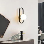 Nordic Glass Wall Light Sconce for Bedroom, Staircase, Living Room - LED E27