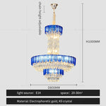 Crystal Chandelier: Postmodern Multi-layer Luxury for Living Room, Hotel Lobby, and Villa