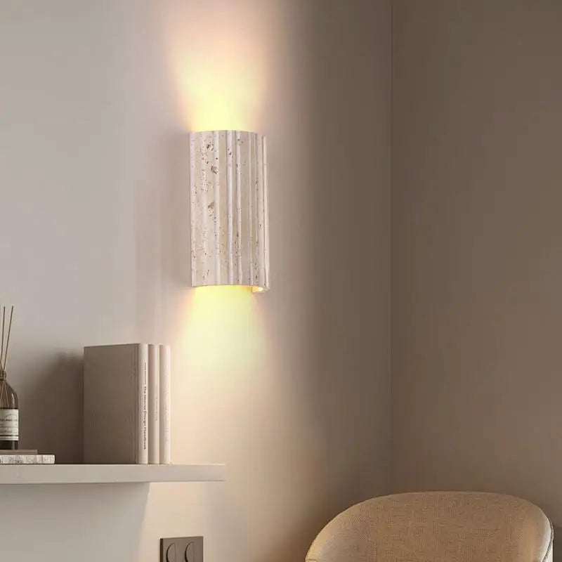 Yellow Cave Stone Wall Light Fixture for Home Decor and Lighting Integration