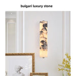 Modern Cylinder Marble Wall Lamp - Luxury LED Wall Lights for Living Room